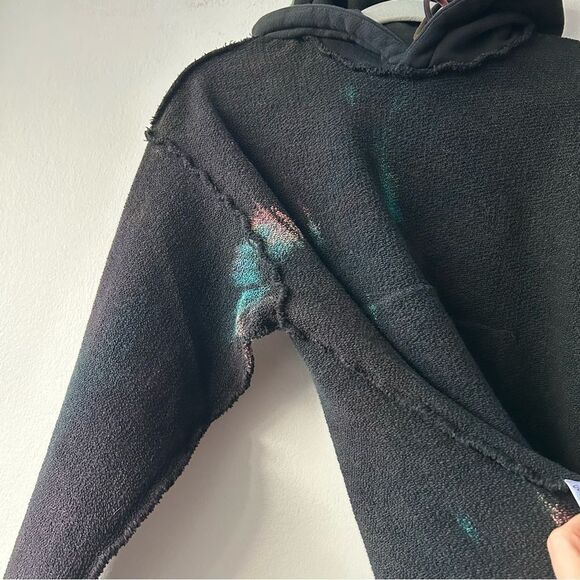 COTTON CITIZEN Oversized Brooklyn Tie-Dye Hoodie Black - Picture 9 of 13